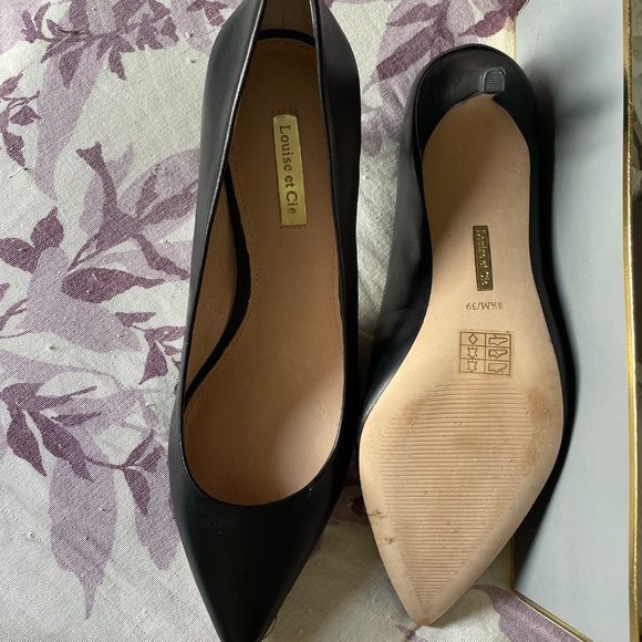 Louise et Cie black heels size 81/2 or 39 - Picture 2 of 4
